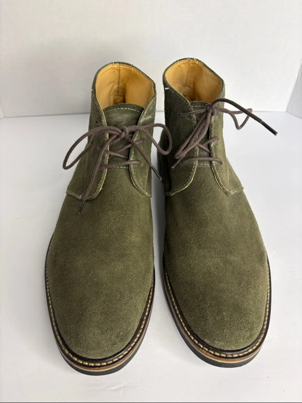 Martin Dingman Olive Suede Chukka Boot